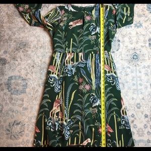 Forest Bell sleeve dress
